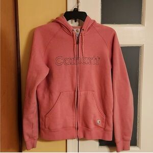 Women’s Carhartt zip front sweatshirt. Excellentnt condition, no stains.